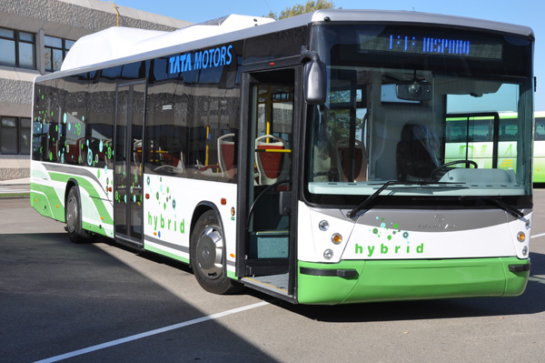 Tata Hispano Hybrid Bus 1