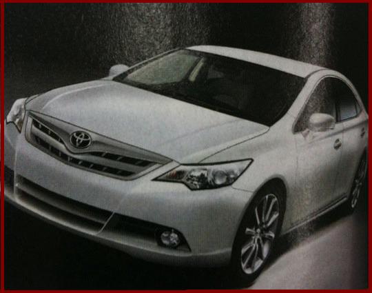 Toyota Camry-2012 leaked image