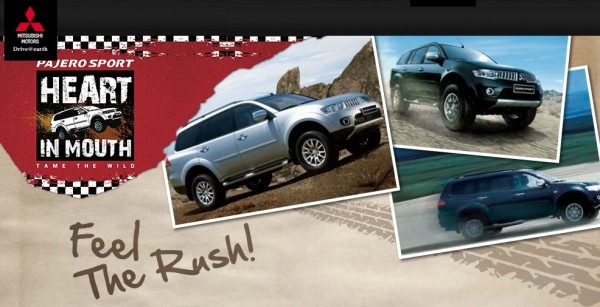 Mitsubishi Pajero Sport heart in mouth